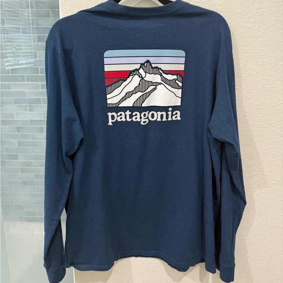 Men’s Patagonia Blue Long Sleeve Shirt - Picture 1 of 3